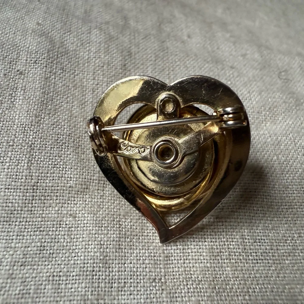Gold-Tone Pearl Swirl Brooch - Women Jewelry